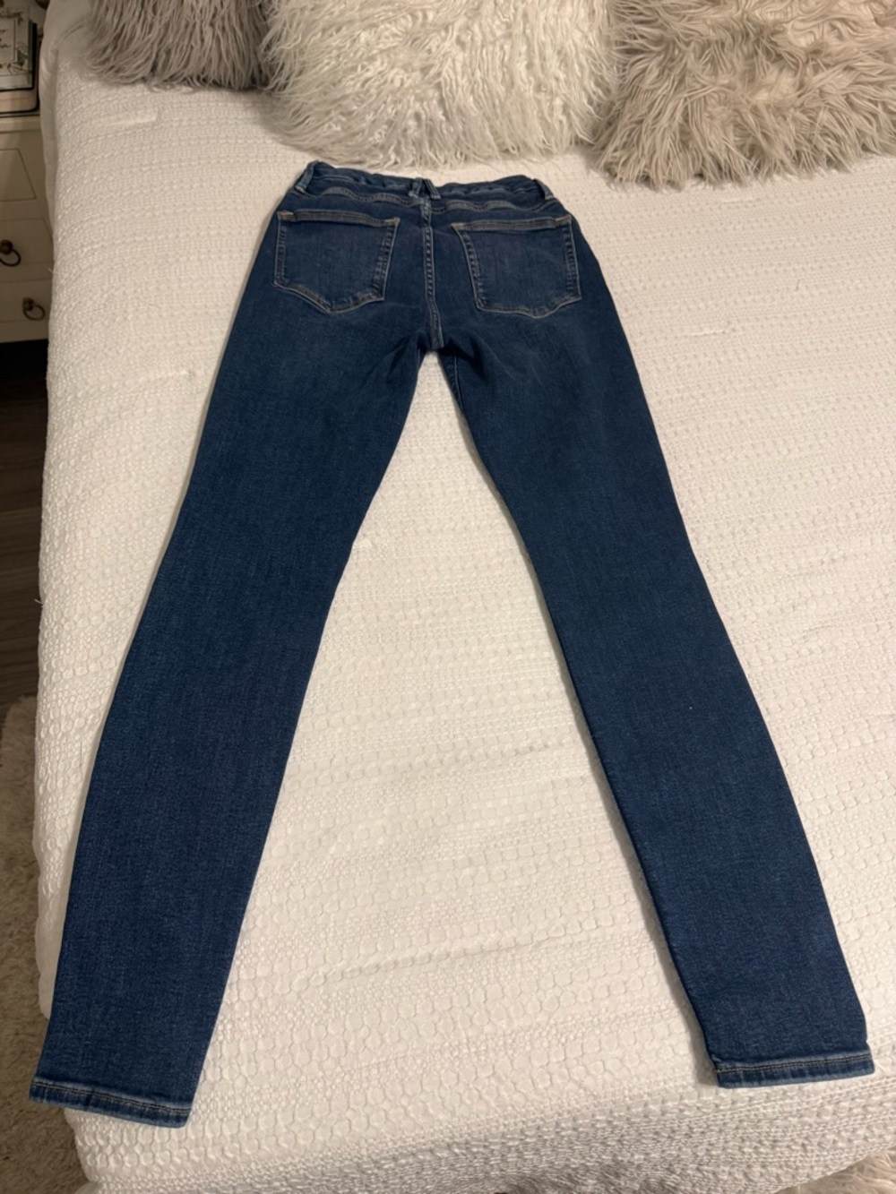 Dark Blue Women's Slim Jeans - Picture 2 of 9